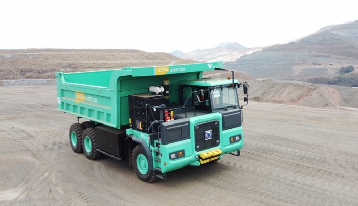 Vale recebe caminhão elétrico de 72 t para operar na mina de Água Limpa, em Minas Gerais