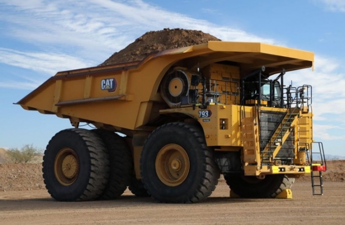 Protótipo do CAT 793 elétrico a bateria é apresentado em campo de provas no Arizona