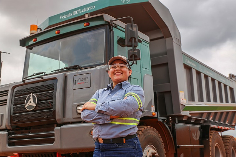 Paula Sousa, operadora de equipamentos na Hydro Paragominas