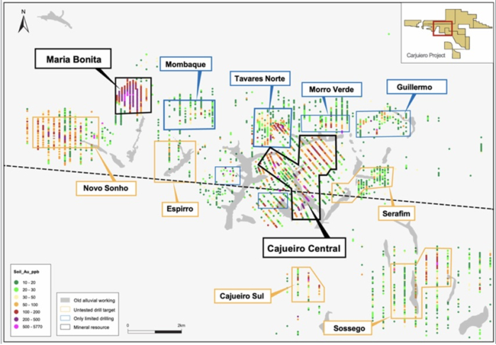 Altamira Gold expande conhecimento geológico no depósito Maria Bonita e no Distrito de Cajueiro